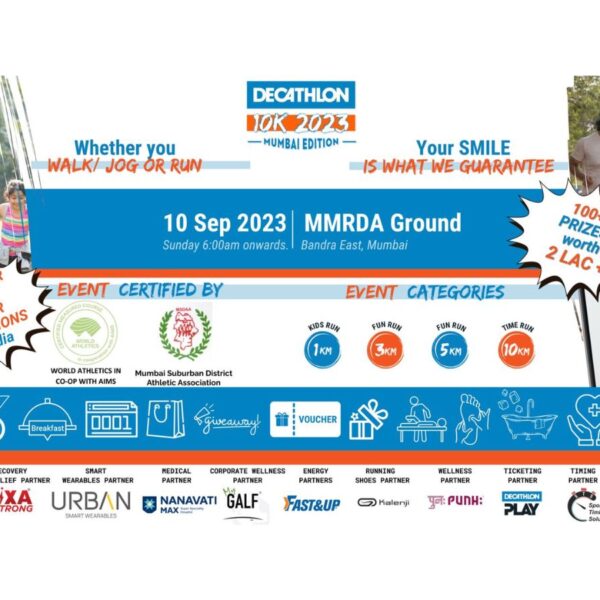 Decathlon’s flagship running event to promote a healthy lifestyle in Mumbai
