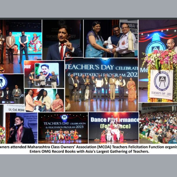 Maharashtra Class Owners’ Association (MCOA) Teacher’s Day Celebration was a mix of Awards, Recognition, Networking and Performances