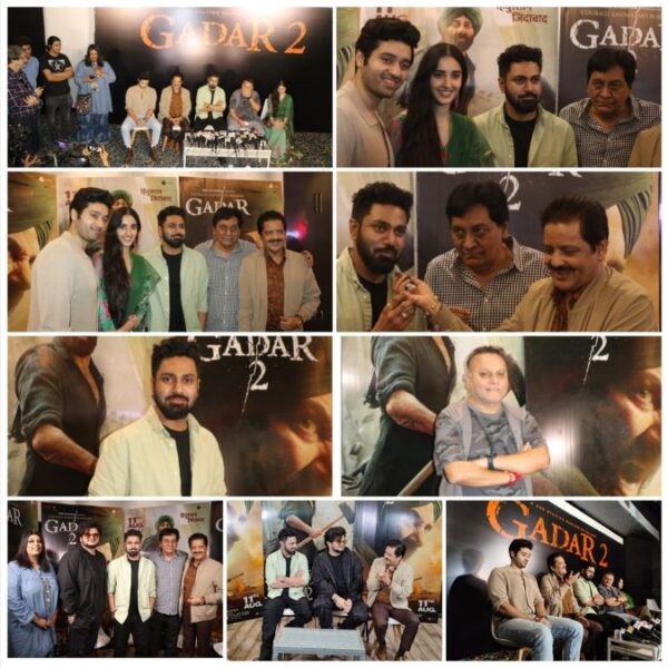 Mithoon, Udit Narayan, Vishal Mishra, Sayeed Qadri, Anil Sharma at Gadar2 Musical Super-Success Event