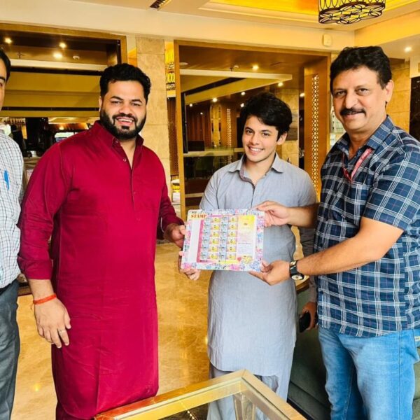 Special Indian postal Stamp Issued in honour of actor “Darsheel Safary & team Hukus Bukus Movie