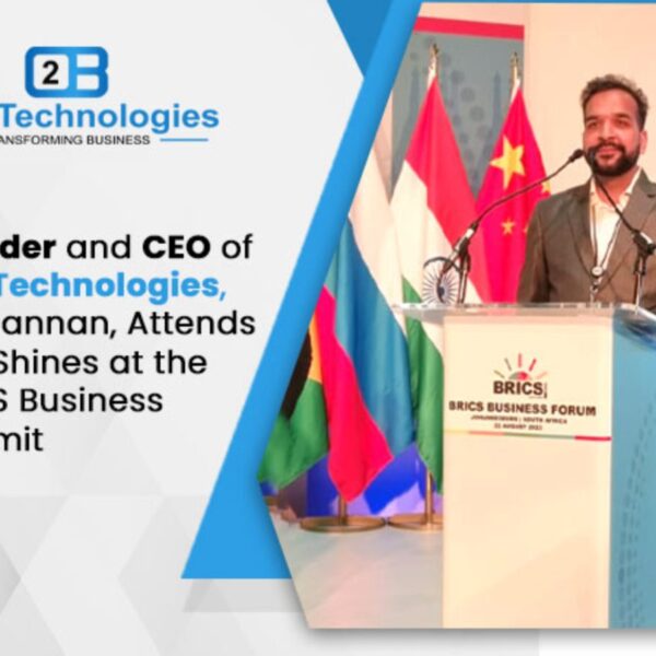 Founder and CEO of O2B Technologies, Mr. Mannan, Attends and Shines at the BRICS Business Summit
