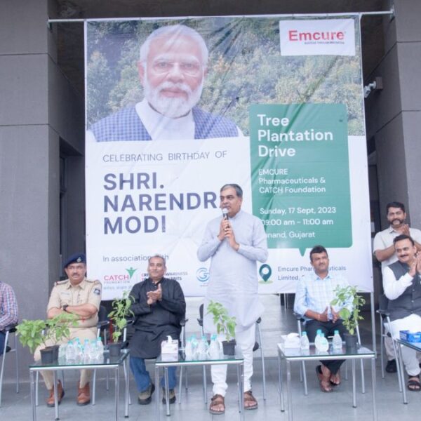 Emcure Pharmaceuticals And Catch Foundation undertakes mega tree plantation drive on 17th September IN SANAND GIDC