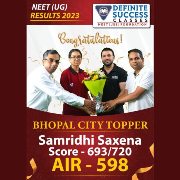 Definite Success Classes Celebrates Unprecedented NEET 2023 Outcomes in Bhopal