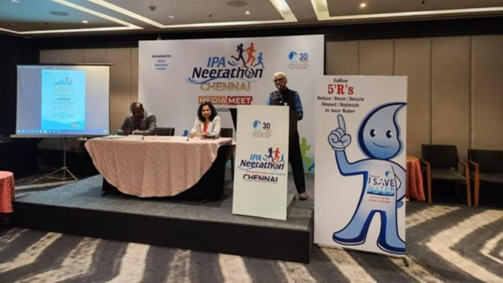IPA Neerathon, a Run for Water and Water Awareness Festival for spreading Water Conservation Awareness to be held in Chennai on Sep 3, 2023