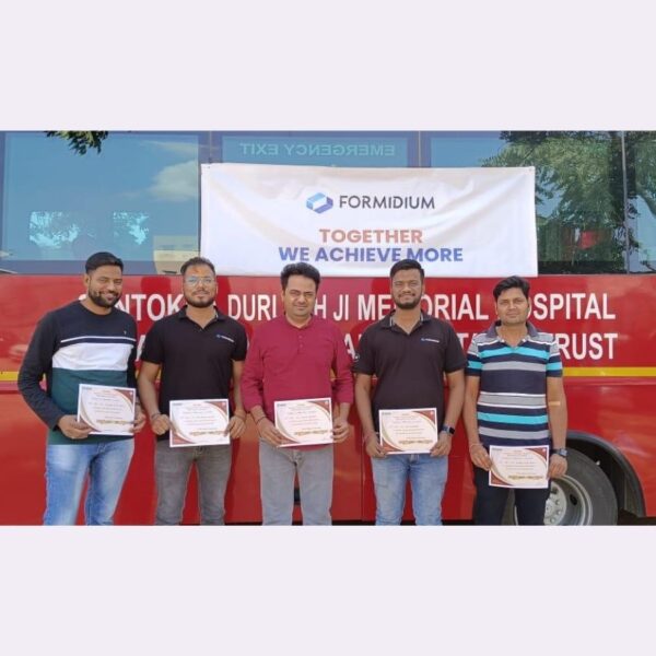 Formidium Employees Show Remarkable Enthusiasm in Blood Donation Camp
