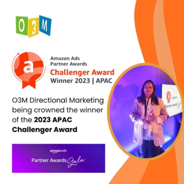O3M Directional Marketing wins 2023 Amazon Ads Partner Award, Challenger Category