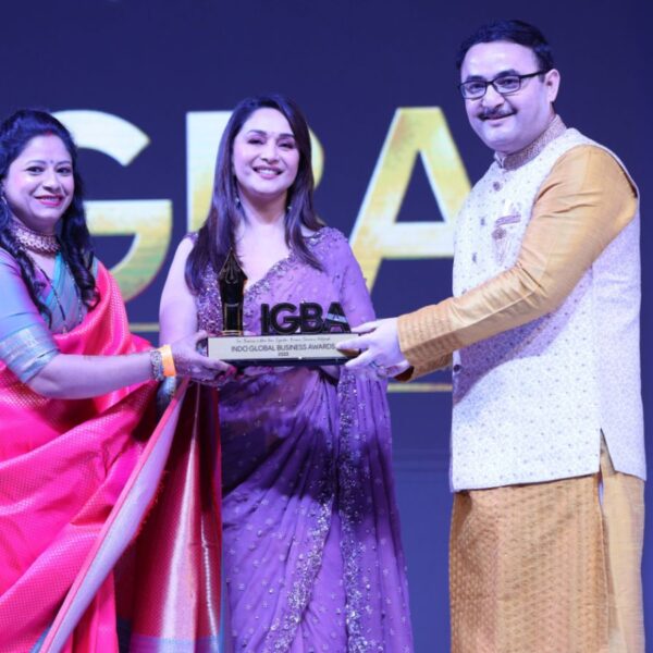 Recognition for excellence: Madhuri Dixit Honors Parmanu Defence with Indo Global Award