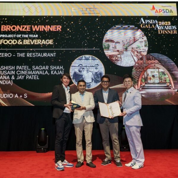“Zero – The Restaurant” by Studio A+S Clinches Bronze at Prestigious APSDA Awards