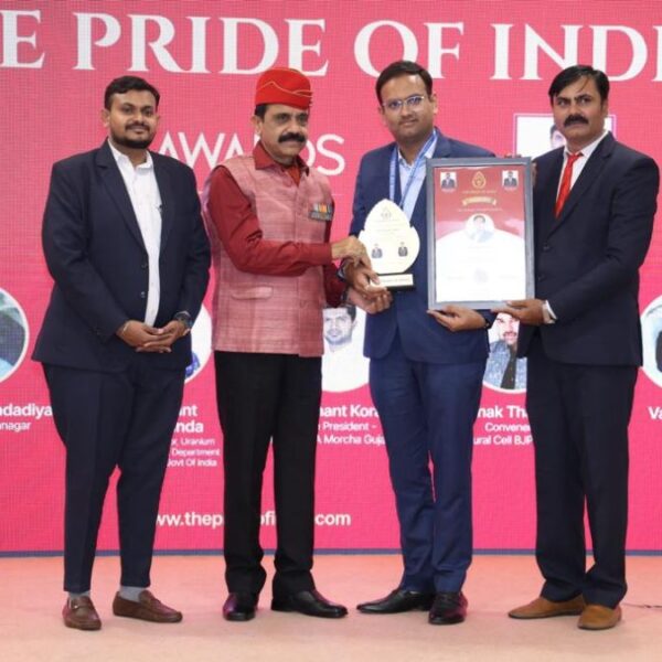 Kartik Soni honoured with The Pride of India Award for reshaping Ahmedabad’s real estate