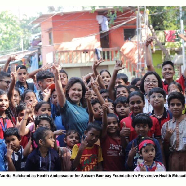 Celebrity Chef Amrita Raichand appointed as Health Ambassador for Salaam Bombay Foundation’s Preventive Health Education Programme