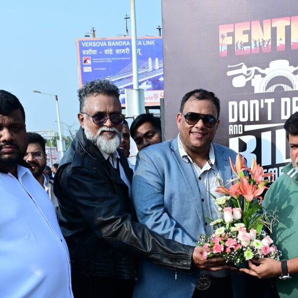 Industry Minister, Uday Samant flags off the ‘Fentiro Don’t Drink & Ride Gentlemen Rally’ with a WROOM