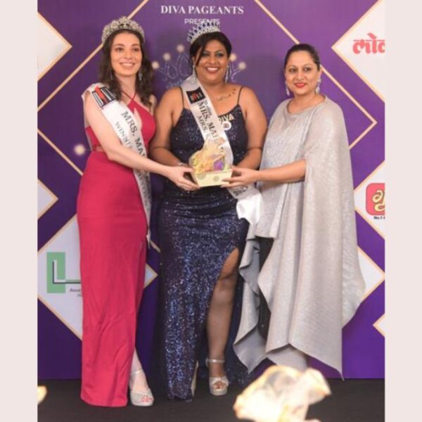 Proud moment for Mumbai’s Shivangi Dalvi as she bags two crowns at the Mrs Maharashtra 2023 pageant – Mrs Confident & Mrs Talented