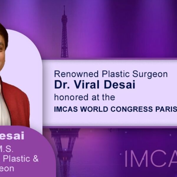 Renowned Plastic Surgeon Dr. Viral Desai honoured at the IMCAS WORLD CONGRESS PARIS 2024
