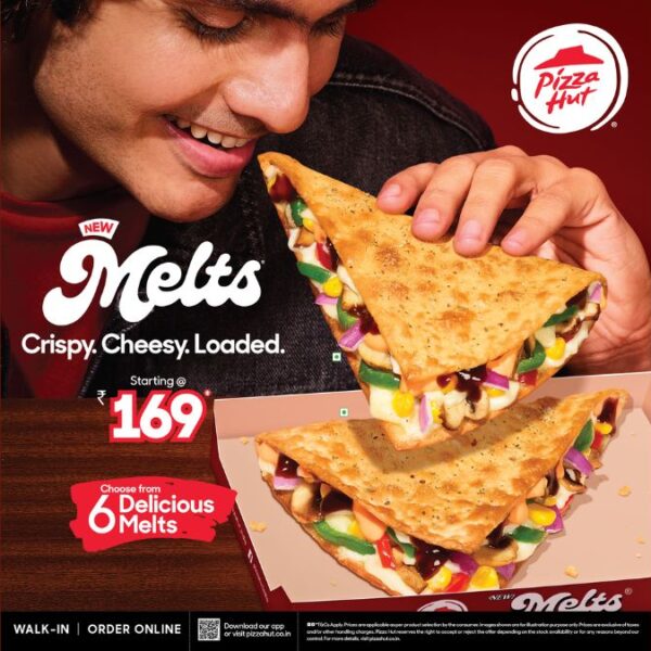 New Pizza Hut Melts – global bestseller arrives in India