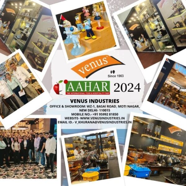 Venus Industries Sets New Standards with Innovative Cutlery Showcase at Aahar 2024
