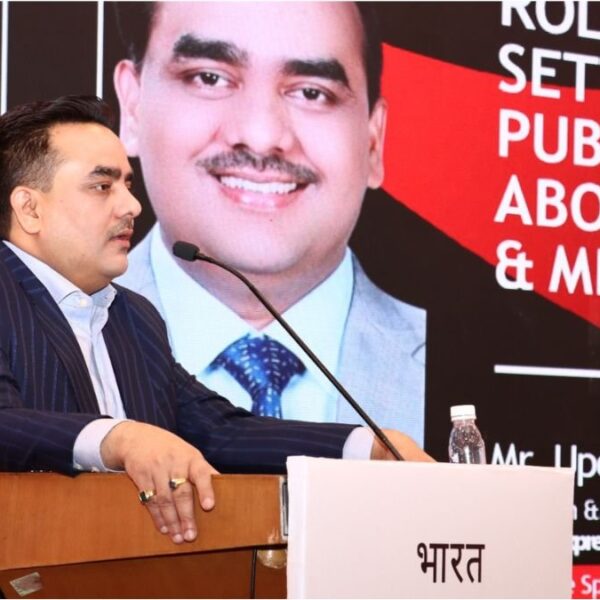 Honored at Bharat Dialogues Summit, Upendrra Rai, CMD and Editor-in-Chief of Bharat Express News Network, highlights the importance of Women’s Empowerment