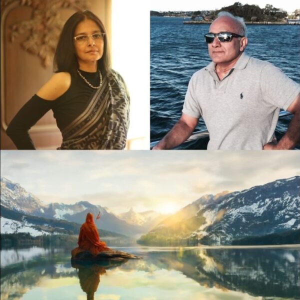 Mani Shankar and Anjali Joshi release India’s first Cinematic 3D Projection Mapping Extravaganza at Global Spirituality Mahotsav, unveiled by the Hon. President of India Draupadi Murmu