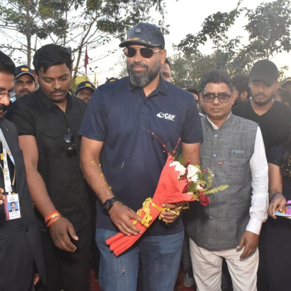 Yusuf Pathan inaugurates the 34th centre of Cricket Academy of Pathans (CAP) in Muzaffarpur (Bihar)