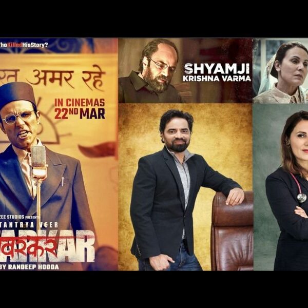 Renowned actor Randeep Hooda introduced Jay Patel as Shamji Krishna Varma and Dr. Anjali Hooda as Bhikaji Cama in the eagerly awaited film “Swatantrya Veer Savarkar”