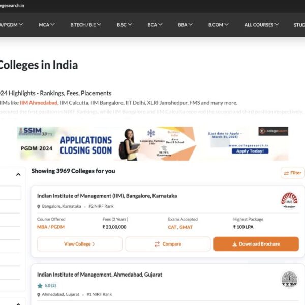 College Search, Navigating the Best MBA Colleges in India for Aspiring Leaders