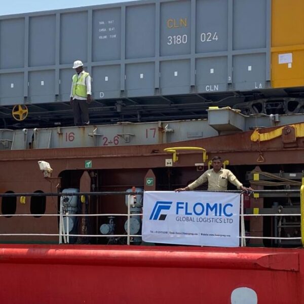 Flomic Global Logistics Achieves Landmark Milestone with Make in India Gondola Freight Wagons Shipment to Africa