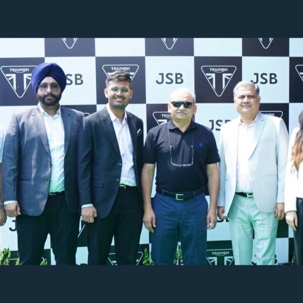 Mr Rakesh Sharma unveils Triumph Dwarka Showroom with JSB Group