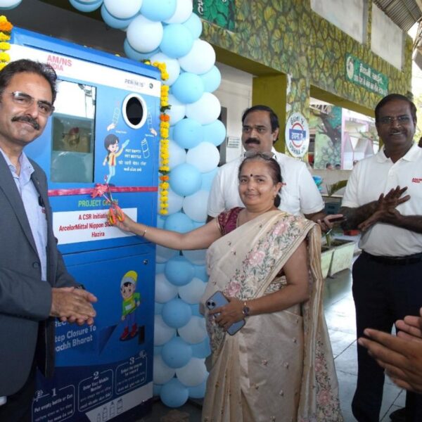 AM/NS India installs Reverse Vending Machine at Udhna railway station
