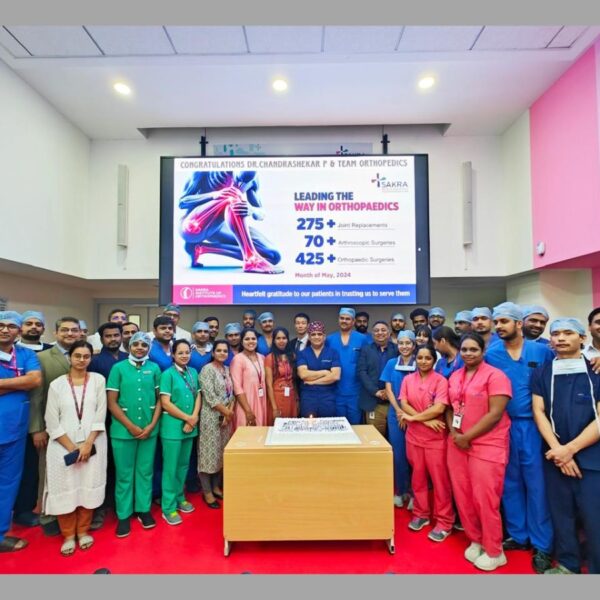 Sakra World Hospital Breaks Records with 275 Plus Joint Replacement Surgeries in May